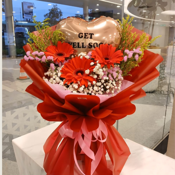 3 Stalk Fresh Roses / Gerbera Daisy
